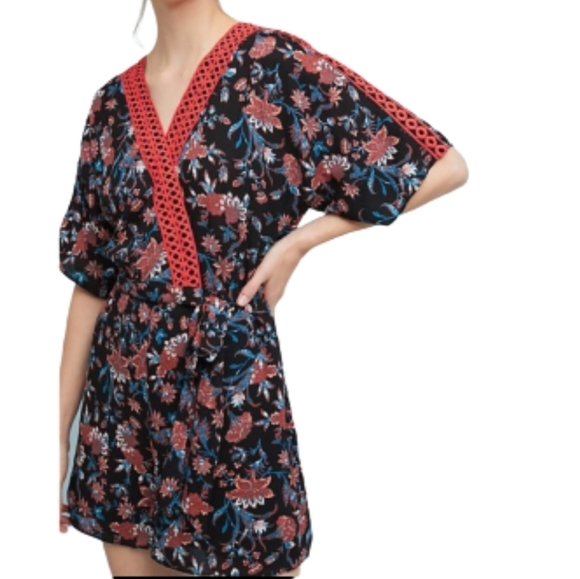 Anthropologie Pants - Anthropologie Feather Bone Cypress Wrap Romper#7